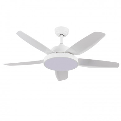 VENTILADOR TECHO NEVADA 65W MOTOR DC 153mm CON LUZ LED 24W BLANCO DAYRON VENTILADOR TECHO NEVADA 65W MOTOR DC 153mm CON LUZ LED 24W BLANCO DAYRON