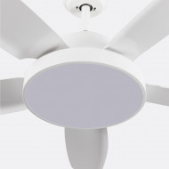 VENTILADOR TECHO NEVADA 65W MOTOR DC 153mm CON LUZ LED 24W BLANCO DAYRON