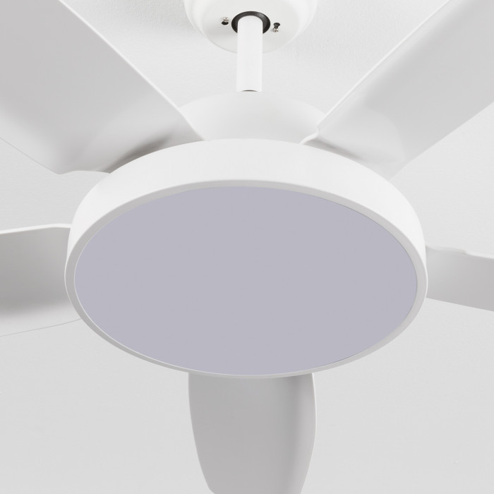 VENTILADOR TECHO NEVADA 65W MOTOR DC 153mm CON LUZ LED 24W BLANCO DAYRON