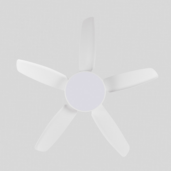 VENTILADOR TECHO NEVADA 65W MOTOR DC 153mm CON LUZ LED 24W BLANCO DAYRON