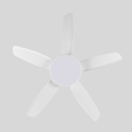 VENTILADOR TECHO NEVADA 65W MOTOR DC 153mm CON LUZ LED 24W BLANCO DAYRON
