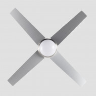 VENTILADOR TECHO MONTANA 55W MOTOR DC CON LUZ LED 18W NIQUEL/BLANCO DAYRON