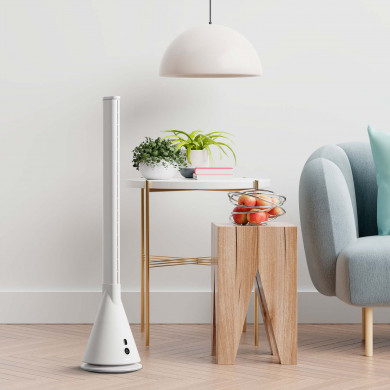 VENTILADOR DE TORRE SIN ASPAS 26W BLANCO DAYRON