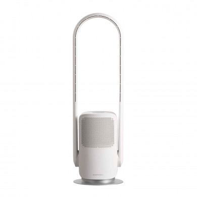 VENTILADOR DE TORRE SIN ASPAS CON FILTRO HEPA 26W BLANCO DAYRON