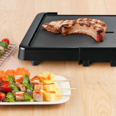 PLANCHA GRILL ANTIADHERENTE 2200W 59'5x28cm DAYRON PLANCHA GRILL ANTIADHERENTE 2200W 59'5x28cm DAYRON