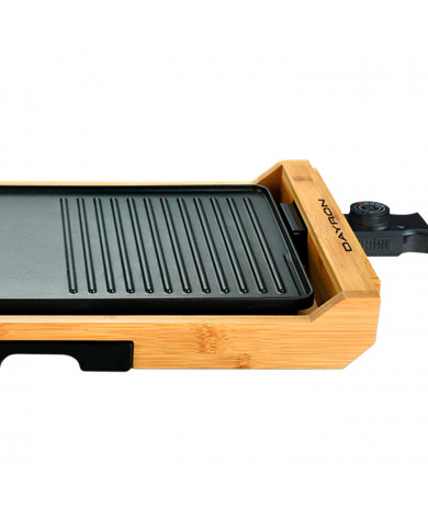 PLANCHA GRILL ANTIADHERENTE BAMBU 1800W 51,5x28 cm DAYRON