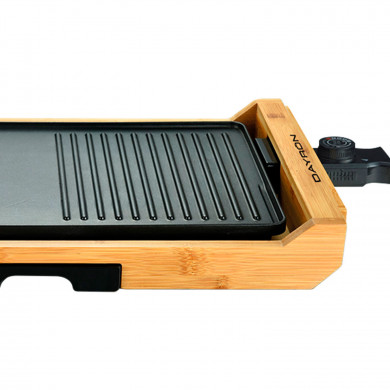 PLANCHA GRILL ANTIADHERENTE BAMBU 1800W 51,5x28 cm DAYRON PLANCHA GRILL ANTIADHERENTE BAMBU 1800W 51,5x28 cm DAYRON