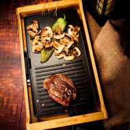 PLANCHA GRILL ANTIADHERENTE BAMBU 1800W 51,5x28 cm DAYRON