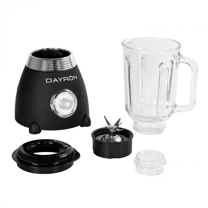 BATIDORA DE VASO RETRO 500W NEGRO/PLATA DAYRON