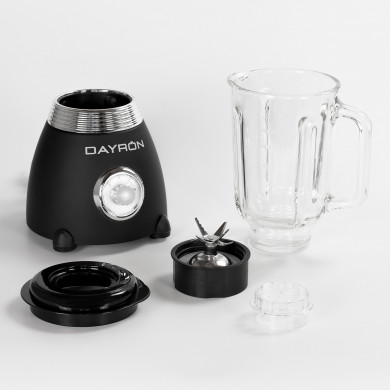BATIDORA DE VASO RETRO 500W NEGRO/PLATA DAYRON BATIDORA DE VASO RETRO 500W NEGRO/PLATA DAYRON