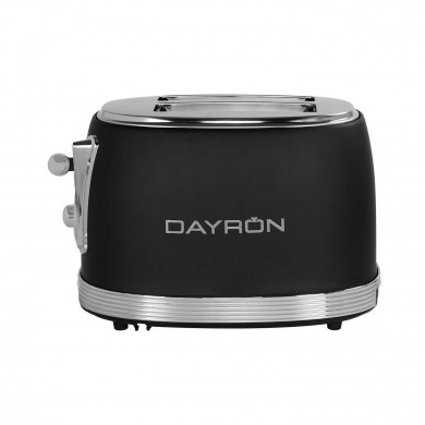 TOSTADORA RETRO 2 REBANADAS 850W NEGRO/PLATA DAYRON TOSTADORA RETRO 2 REBANADAS 850W NEGRO/PLATA DAYRON
