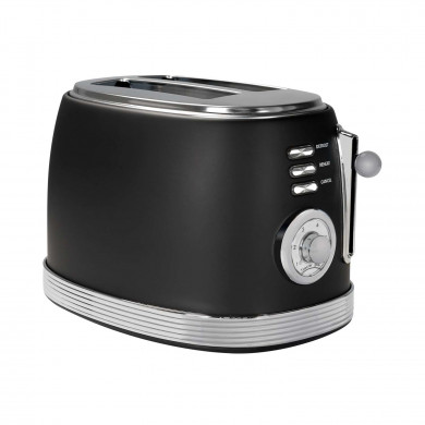 TOSTADORA RETRO 2 REBANADAS 850W NEGRO/PLATA DAYRON TOSTADORA RETRO 2 REBANADAS 850W NEGRO/PLATA DAYRON