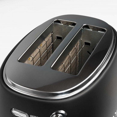 TOSTADORA RETRO 2 REBANADAS 850W NEGRO/PLATA DAYRON TOSTADORA RETRO 2 REBANADAS 850W NEGRO/PLATA DAYRON