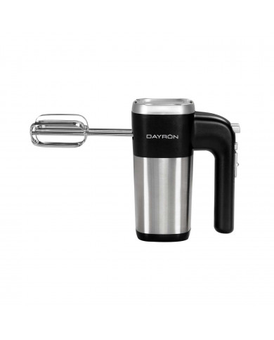 BATIDORA DE MANO RETRO MULTIFUNCION 500W NEGRO PLATA DAYRON