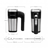 BATIDORA DE MANO RETRO MULTIFUNCION 500W NEGRO PLATA DAYRON