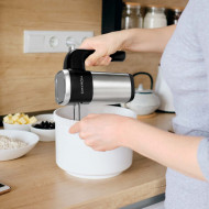 BATIDORA DE MANO RETRO MULTIFUNCION 500W NEGRO PLATA DAYRON