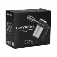 BATIDORA DE MANO RETRO MULTIFUNCION 500W NEGRO PLATA DAYRON