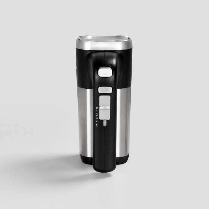 BATIDORA DE MANO RETRO MULTIFUNCION 500W NEGRO PLATA DAYRON