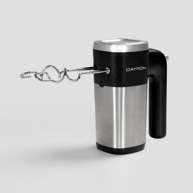 BATIDORA DE MANO RETRO MULTIFUNCION 500W NEGRO PLATA DAYRON BATIDORA DE MANO RETRO MULTIFUNCION 500W NEGRO PLATA DAYRON