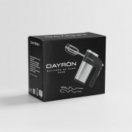 BATIDORA DE MANO RETRO MULTIFUNCION 500W NEGRO PLATA DAYRON