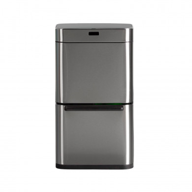 CLASIFICADOR BASURA 4 COMPARTIMENTOS RECTANGULAR SENSOR 80L. ACERO INOX. DAYRON CLASIFICADOR BASURA 4 COMPARTIMENTOS RECTANGULAR SENSOR 80L. ACERO INOX. DAYRON
