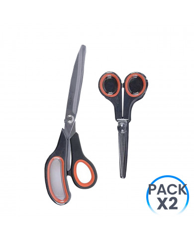 JUEGO 2 TIJERAS MULTIUSOS-PROFESIONAL INOX 140mm&275mm
