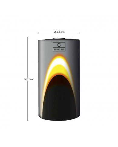 PILA ALCALINA LR20 1,5V DAYRON PACK.2