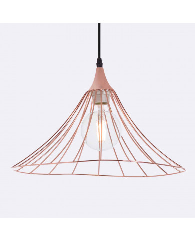 LAMPARA OPOLE ORO ROSA 40X40X18CM SEVEN ON DECO