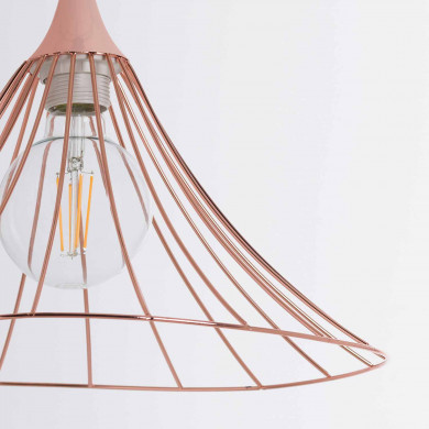 LAMPARA OPOLE ORO ROSA 40X40X18CM SEVEN ON DECO