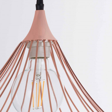 LAMPARA OPOLE ORO ROSA 40X40X18CM SEVEN ON DECO