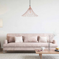 LAMPARA OPOLE ORO ROSA 40X40X18CM SEVEN ON DECO