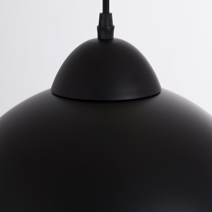 LAMPARA ALUMINIO MIELEC NEGRO 30X30X18CM SEVEN ON DECO