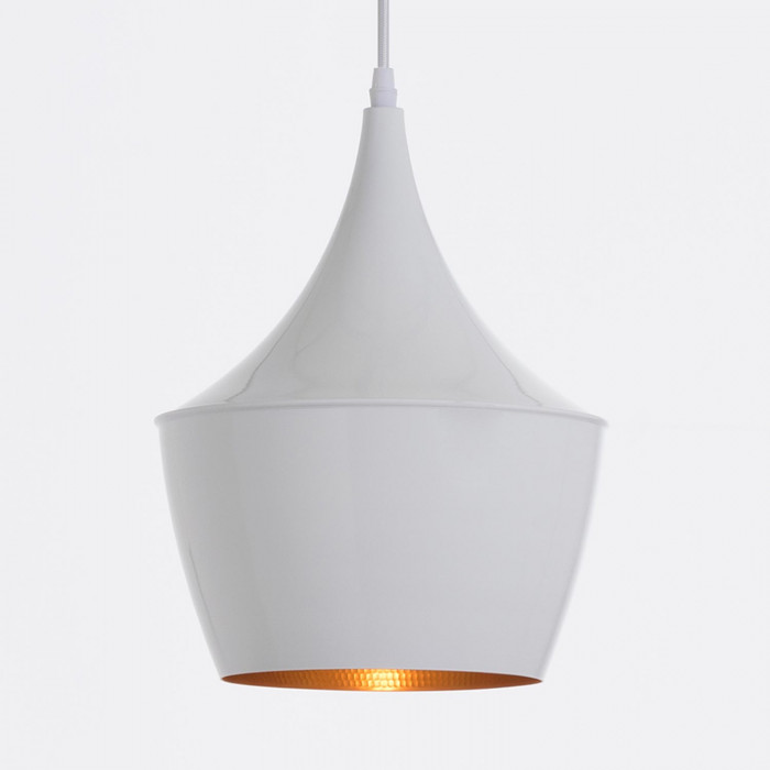 LAMPARA ALUMINIO RADOM BLANCO 24X24X28CM SEVEN ON DECO