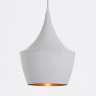 LAMPARA ALUMINIO RADOM BLANCO 24X24X28CM SEVEN ON DECO