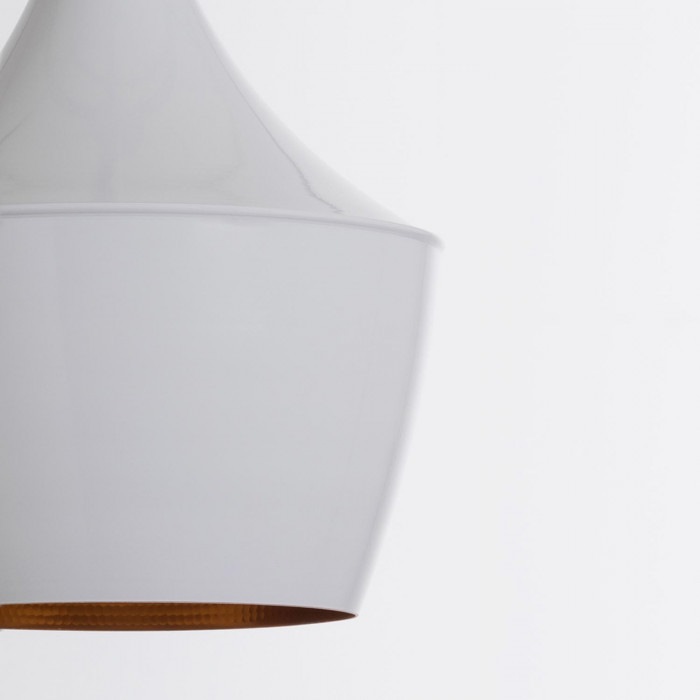 LAMPARA ALUMINIO RADOM BLANCO 24X24X28CM SEVEN ON DECO