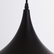 LAMPARA ALUMINIO RADOM NEGRO 24X24X28CM SEVEN ON DECO