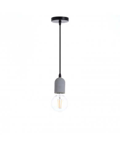 LAMPARA HORMIGON BYTOM NATURAL 5.5x5.5x8CM SEVEN ON DECO