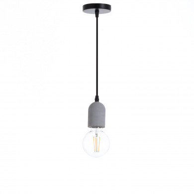 LAMPARA HORMIGON BYTOM NATURAL 5.5x5.5x8CM SEVEN ON DECO