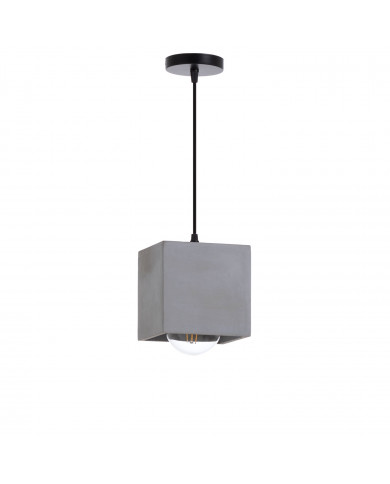 LAMPARA HORMIGON LEGNICA 14X14X14CM SEVEN ON DECO