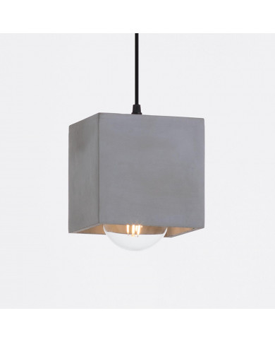 LAMPARA HORMIGON LEGNICA 14X14X14CM SEVEN ON DECO