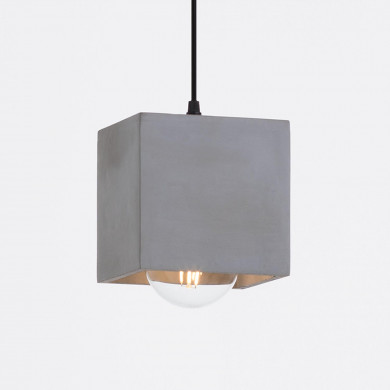 LAMPARA HORMIGON LEGNICA 14X14X14CM SEVEN ON DECO