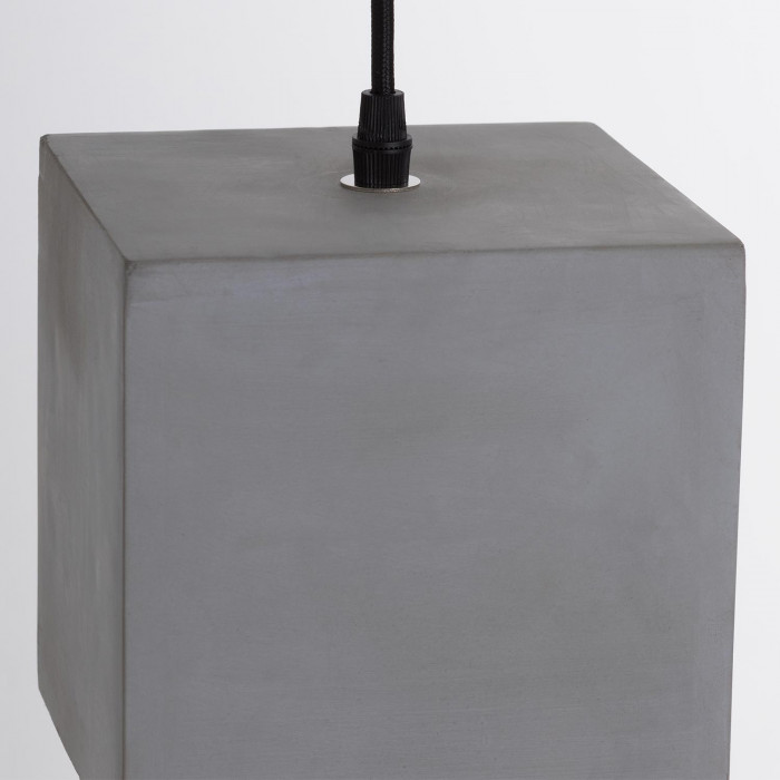 LAMPARA HORMIGON LEGNICA 14X14X14CM SEVEN ON DECO