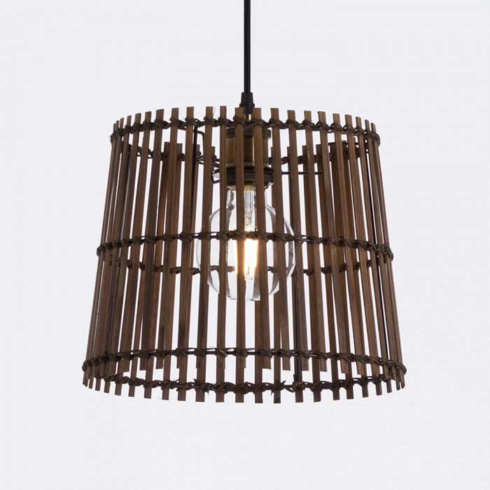 LAMPARA BAMBU BIELSKO 30X30X25CM SEVEN ON DECO