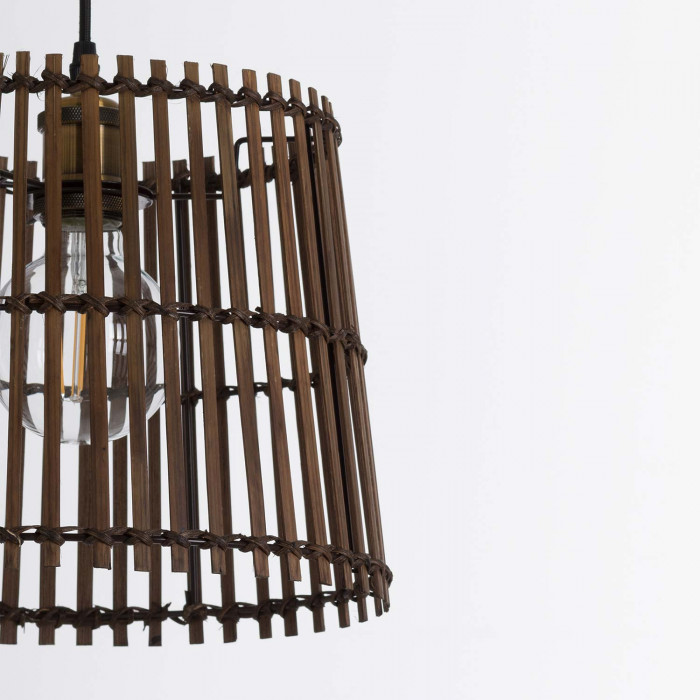 LAMPARA BAMBU BIELSKO 30X30X25CM SEVEN ON DECO