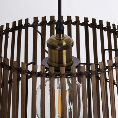 LAMPARA BAMBU BIELSKO 30X30X25CM SEVEN ON DECO