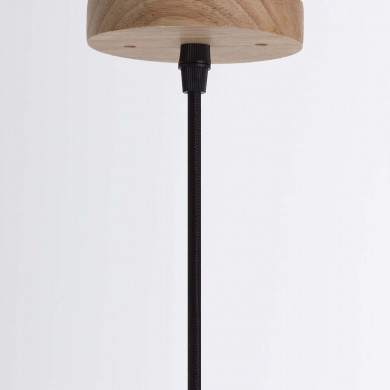 LAMPARA LOSICE MADERA NATURAL 8X8X10CM SEVEN ON DECO