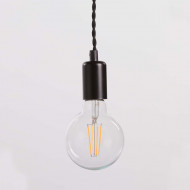 LAMPARA KIELCE NEGRO/ NATURAL 100X3X10CM SEVEN ON DECO