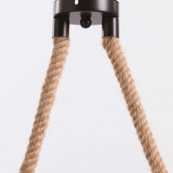 LAMPARA KIELCE NEGRO/ NATURAL 100X3X10CM SEVEN ON DECO