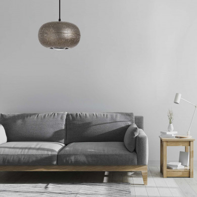 LAMPARA SILESIA DORADO 25X25X15CM SEVEN ON DECO