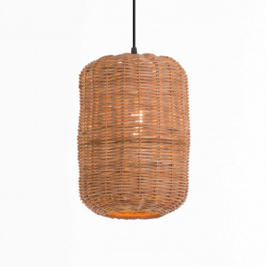 LAMPARA DE RATTAN LAN NATURAL 20X30CM SEVEN ON DECO